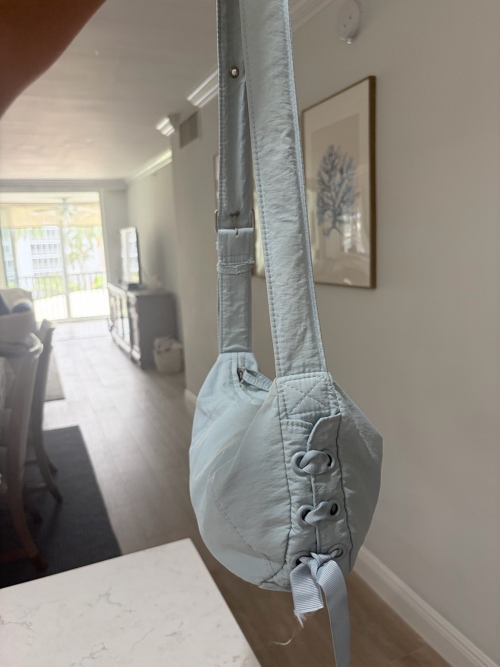 American Eagle Light Blue Women’s Shoulder Bag